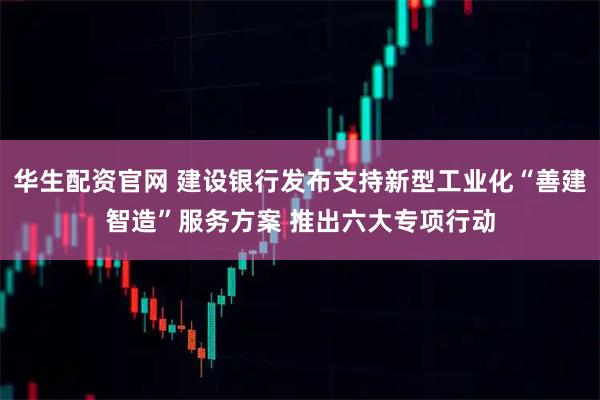 华生配资官网 建设银行发布支持新型工业化“善建智造”服务方案 推出六大专项行动