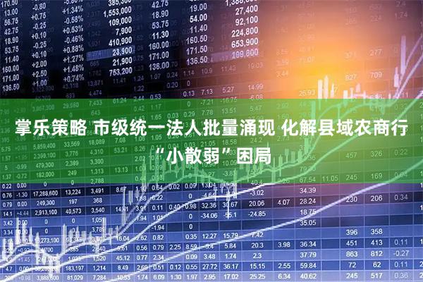 掌乐策略 市级统一法人批量涌现 化解县域农商行“小散弱”困局